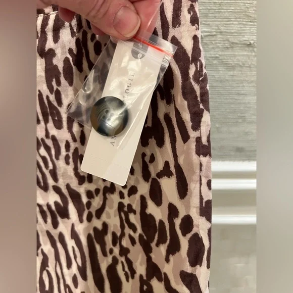 NWT new Anthropologie the ettie shorts Maeve 30 animal print brown - Picture 7 of 16
